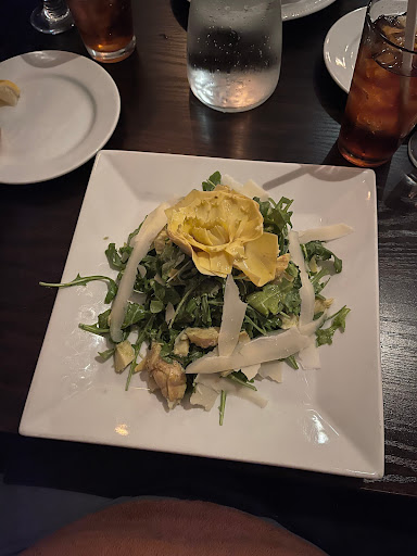 Insalata di Carciofi : marinated artichokes, baby arugula, shaved Parmesan, lemon