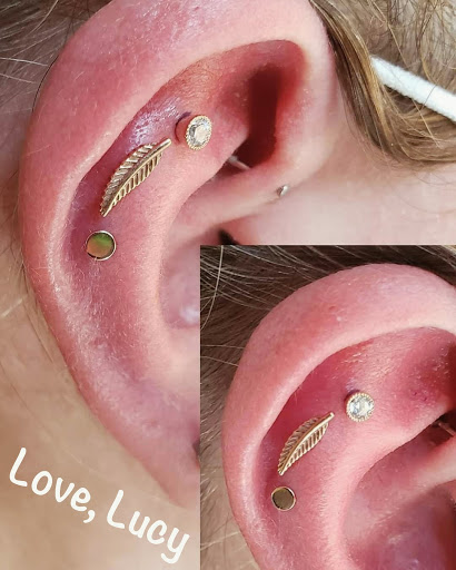 Explore shoulder flower tattoo ideas, creative tattoo ideas in Charlotte, available at SADU Body Piercing & Modifications