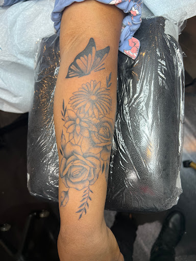 Explore graveyard tattoo ideas, creative tattoo ideas in Milford, available at Valkyrie Studios