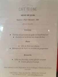 Restaurant Le Café Télline à Grimaud (la carte)