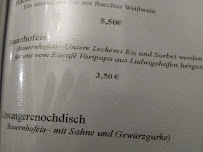 Carte du Weinschlößchen im Weingut Michel-Roos à Ilbesheim
