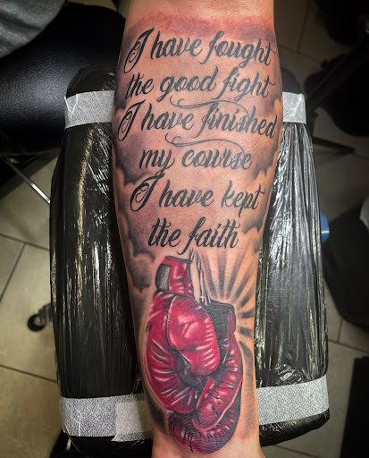 Explore hunting tattoo ideas, creative tattoo ideas in Passaic, available at District 36 Tattoo Parlor