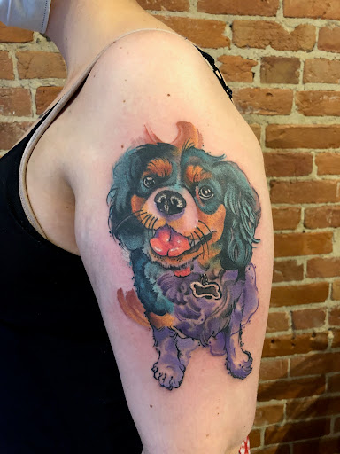 Explore dishonored tattoo ideas, creative tattoo ideas in Buffalo, available at Stay Weird Tattoo