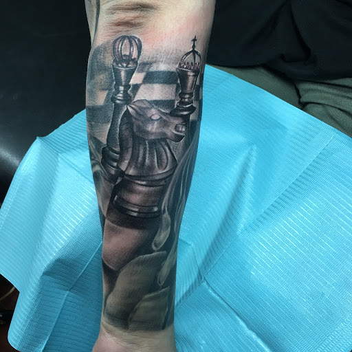 Explore leg sleeve tattoo ideas for women, creative tattoo ideas in Hanford, available at 92 Proof Tattoo