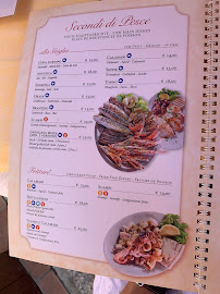 Menu / carte de Al Trono di Attila à Venice