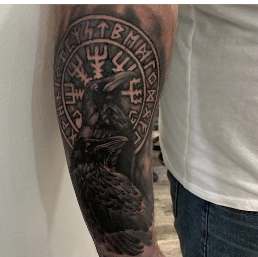 Explore 3 initial tattoo ideas, creative tattoo ideas in Clinton, available at Black Relic Tattoo