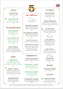 Menu / carte de Restaurant 5 Jahreszeiten Das5 à Marburg