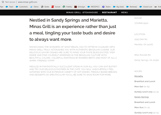 Brazilian Restaurant «Minas Grill», reviews and photos, 2555 Delk Rd, Marietta, GA 30067, USA