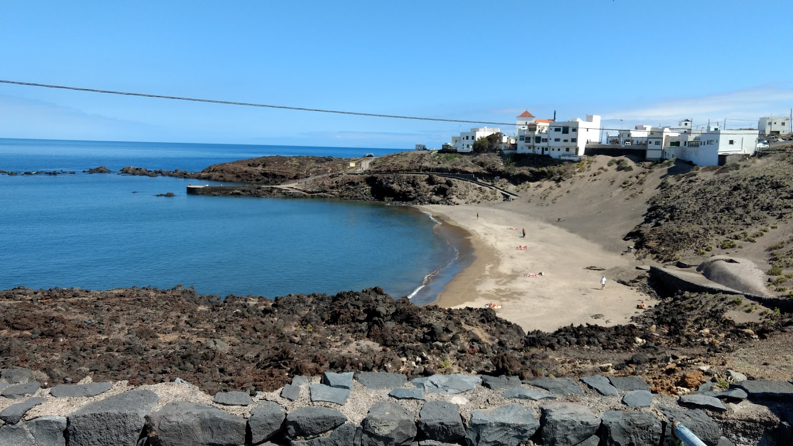 Foto af Playa el Poris med grønt rent vand overflade