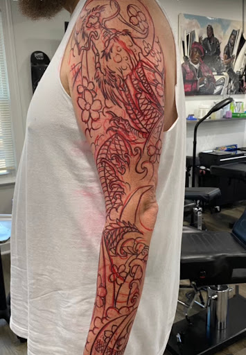 Explore forearm rose tattoo ideas, creative tattoo ideas in Vienna, available at Vienna Tattoo Studio