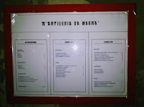 Menu / carte de Nanticchia à Bevagna