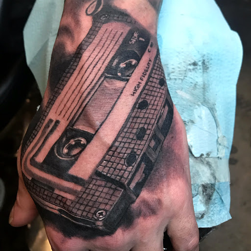 Find dog tattoo idea for your next unique tattoo in Phoenix at Blind Tiger Tattoo