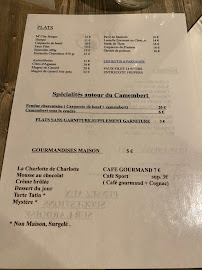Restaurant Le Marquant City à Angoulême (le menu)