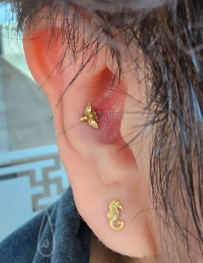 Explore birthstone tattoo ideas, creative tattoo ideas in Addison, available at Cat Tattoo