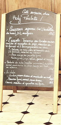 Holypaulette à Cagnes-sur-Mer menu