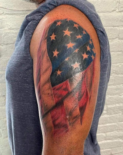 Explore hippie spiritual tattoo ideas, creative tattoo ideas in Clarksville, available at Dark Raine Tattoo