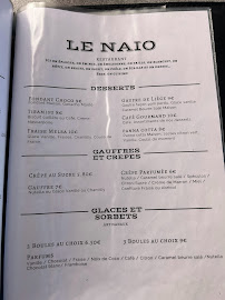 Menu du Le Naïo: Bar, Restaurant, Tapas,Glacier à Cassis