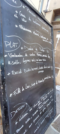 Menu du Terre et papilles à Ampus