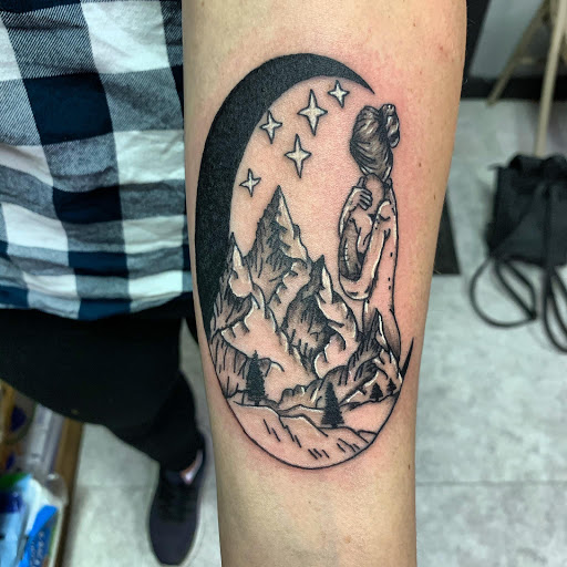 Explore march birth flower tattoo ideas, creative tattoo ideas in Hudson Falls, available at ALTERED ADDICTION TATTOOS