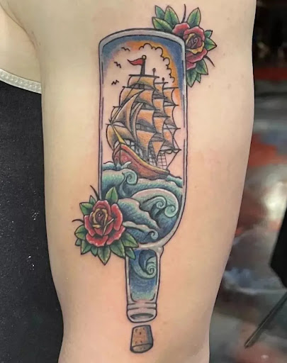 Explore pokeball tattoo ideas, creative tattoo ideas in Yucca Valley, available at Strata Tattoo Lab LLC