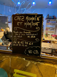 Menu du Chez Romain Et Marion à Marseille