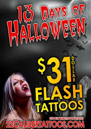 Explore dog ears tattoo ideas, creative tattoo ideas in Hilliard, available at 22 Caliber Tattoo Mega Studio