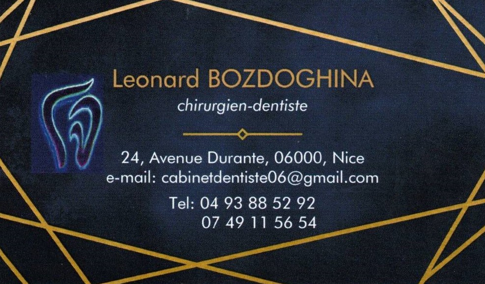 CABINET DENTAIRE DR. LEONARD BOZDOGHINA à Nice