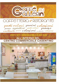 Menu du Caffé la Galleria à Bibbiena