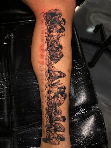 Explore basketball tattoo ideas small, creative tattoo ideas in Dallas, available at 214 Ink