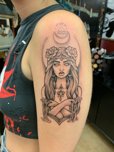 Explore lock tattoo ideas, creative tattoo ideas in Tampa, available at Angel Tattoo