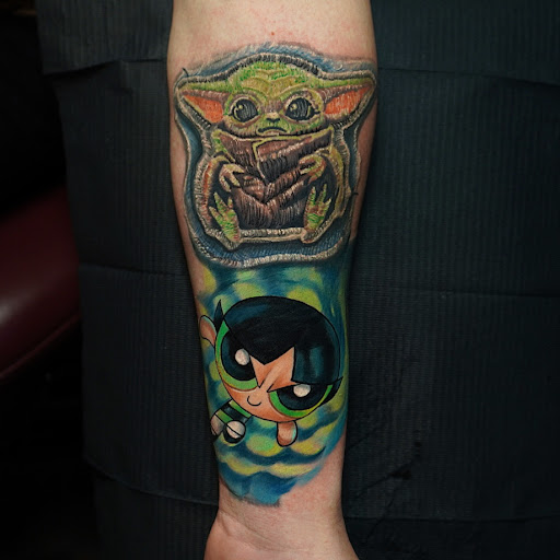 Explore side hand tattoo ideas, creative tattoo ideas in North Brunswick, available at Orpheus Tattoo Studio