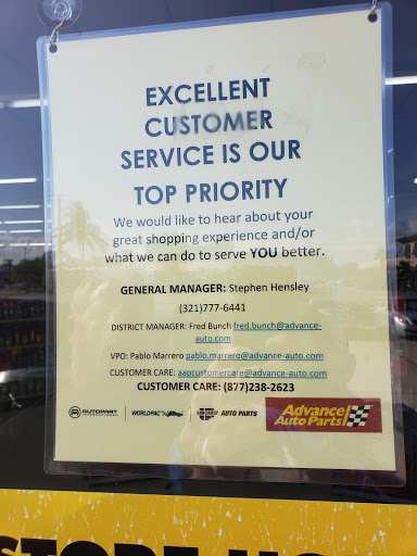 Auto Parts Store «Advance Auto Parts», reviews and photos, 420 E Eau Gallie Blvd, Indian Harbour Beach, FL 32937, USA