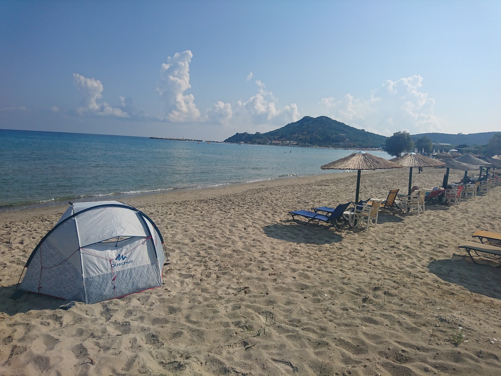 Photo of Alykanas Beach with partly clean level of cleanliness