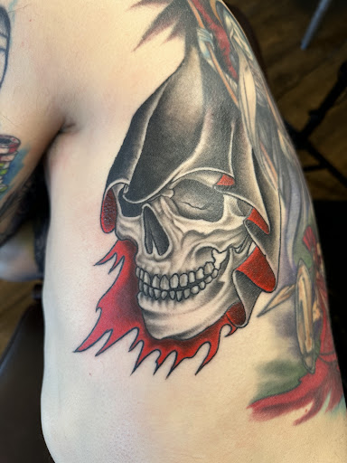 Explore may birth tattoo ideas, creative tattoo ideas in Scranton, available at Respawn Tattoo Co.