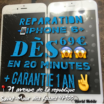 WORLD MOBILE 94 / Réparation Téléphones et Tablettes à Saint-Maur-des-Fossés