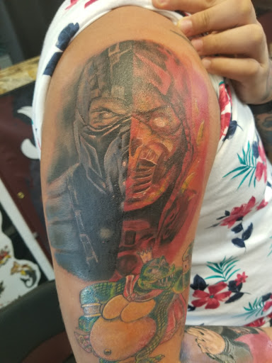Explore vintage tattoo ideas, creative tattoo ideas in Fayetteville, available at Chop Shop Tattoo