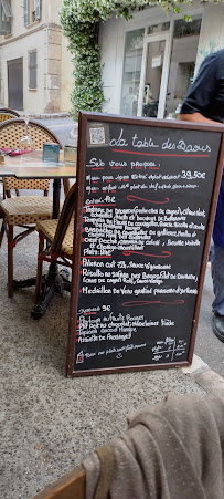 Restaurant français La Table des Baous à Saint-Jeannet (la carte)