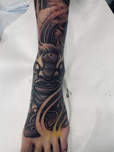 Explore religious tattoo ideas, creative tattoo ideas in Garden Grove, available at Red Blossom Art Studio