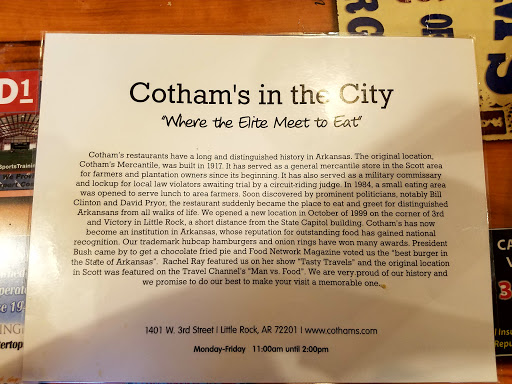 Hamburger Restaurant «Cothams In the City», reviews and photos