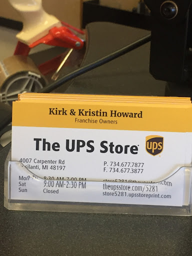 Shipping and Mailing Service «The UPS Store», reviews and photos, 4007 Carpenter Rd, Ypsilanti, MI 48197, USA