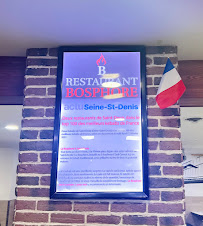 Restaurant Bosphore à Saint-Denis carte