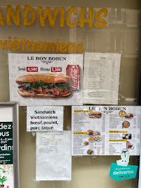 Menu du Le Bon Bobun à Paris