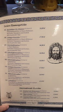 Menu du Akropolis à Dannenberg