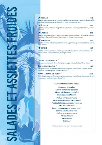 Restaurant Les Tables du Bistrot à Limoges (le menu)