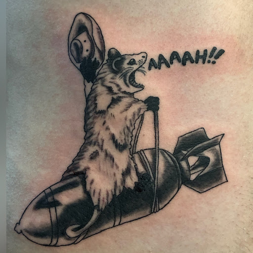 Explore head tattoo ideas, creative tattoo ideas in Copperas Cove, available at Black Moon Tattoo Company