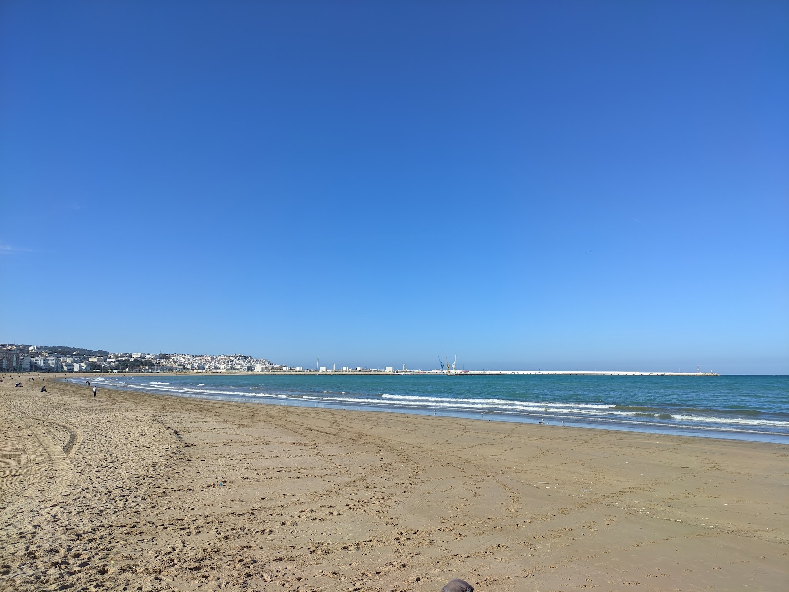 Foto av Malabata strand (Tanger) och bosättningen