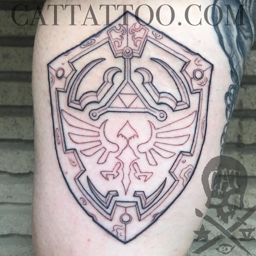 Explore miami dolphins tattoo ideas, creative tattoo ideas in Addison, available at Cat Tattoo