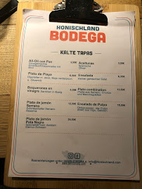 Carte du Bodega Martinez im Honischland à Niedernberg