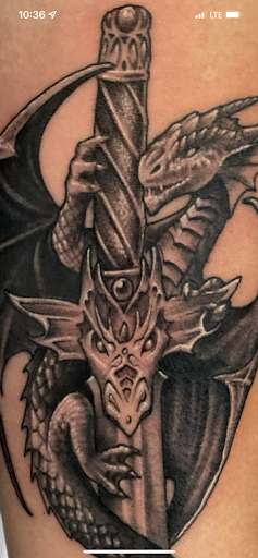 Explore from blood and ash tattoo ideas, creative tattoo ideas in Benson, available at Dark Matter Tattoo Studio
