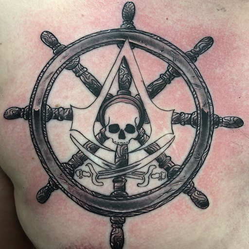 Explore astronaut tattoo ideas, creative tattoo ideas in Aledo, available at Elevated Tattoo & Piercing